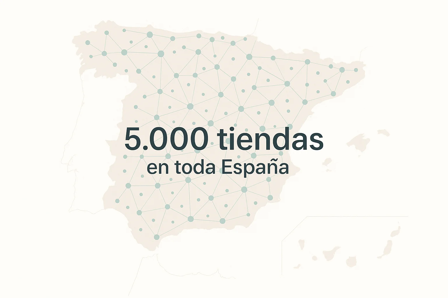 Red de 5.000 puntos de venta físicos en España